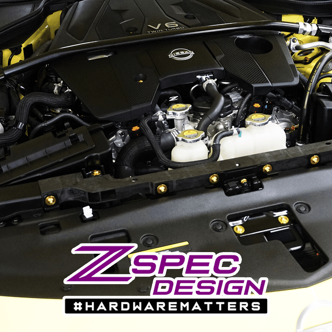 ZSPEC Stage-2 Dress Up Bolts® Hardware Kit for Nissan Z RZ34, Titanium