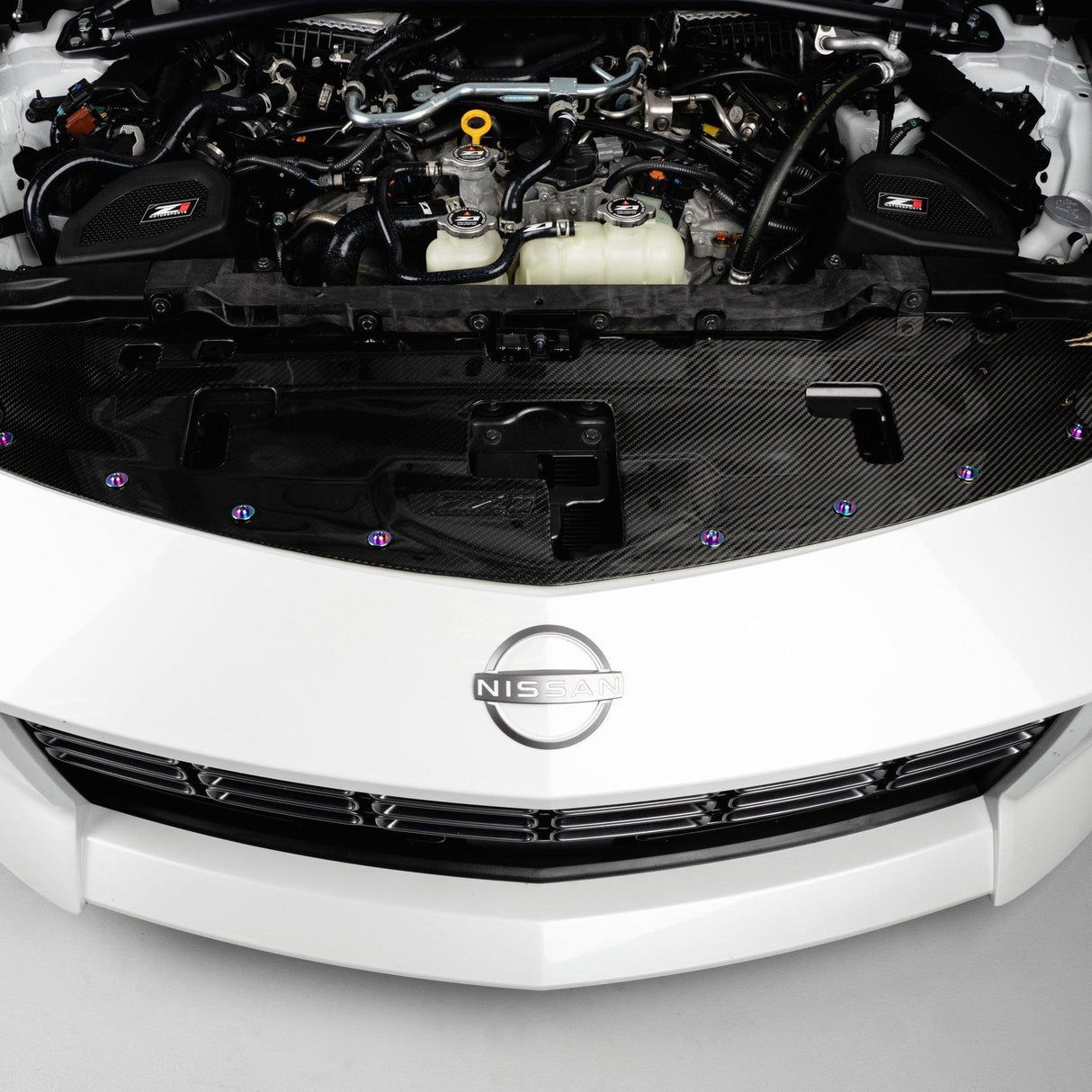 ZSPEC Plastic-Clips Replacements for Z1 Motorsports '23+ Nissan Z RZ34 Radiator Guide, Titanium