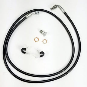 ZSpeed Stainless Braided Long Clutch Hose Line Replaces Hardline M10x1.0 fittings 10MM