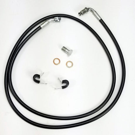 ZSpeed Stainless Braided Long Clutch Hose Line Replaces Hardline M10x1.0 fittings 10MM