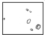 44120-12U25 Nissan Caliper Overhaul Kit Illustration 1 of 1