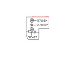 92500-AR000 Nissan Heater Hose Connector Illustration 1 of 1