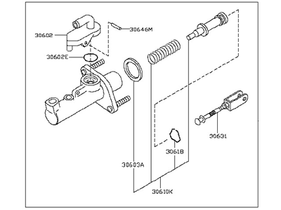 30610-CD00B Nissan Master Cylinder Illustration 1 of 1