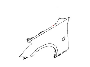 FCA00-CD0MA Nissan Front Passenger Side Fender Illustration 1 of 1
