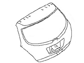 KMA0M-CD7AA Nissan Lift Gate Illustration 1 of 1