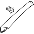76911-CD00D Nissan Windshield Pillar Trim Illustration 1 of 1