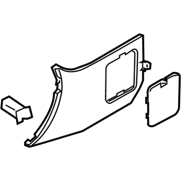 66900-CD00D Nissan Cowl Kick Panel Illustration 1 of 1