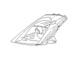 26025-CF40B Nissan Composite Headlamp Illustration 1 of 1