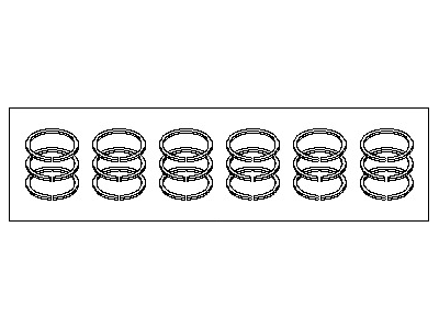12035-JK20A Nissan Piston Ring Set Illustration 1 of 1
