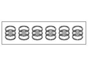12035-JK20A Nissan Piston Ring Set Illustration 1 of 1