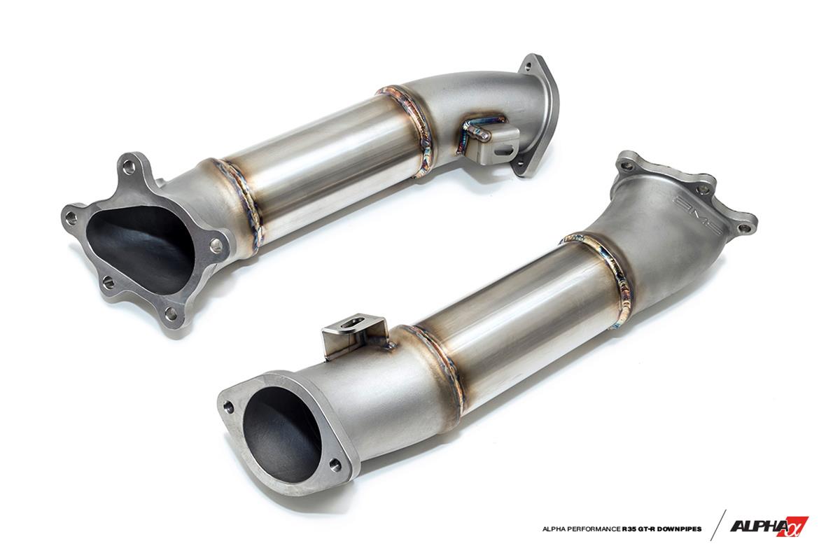 AMS Performance ALPHA GT-R Cast Race Downpipes (Pair)