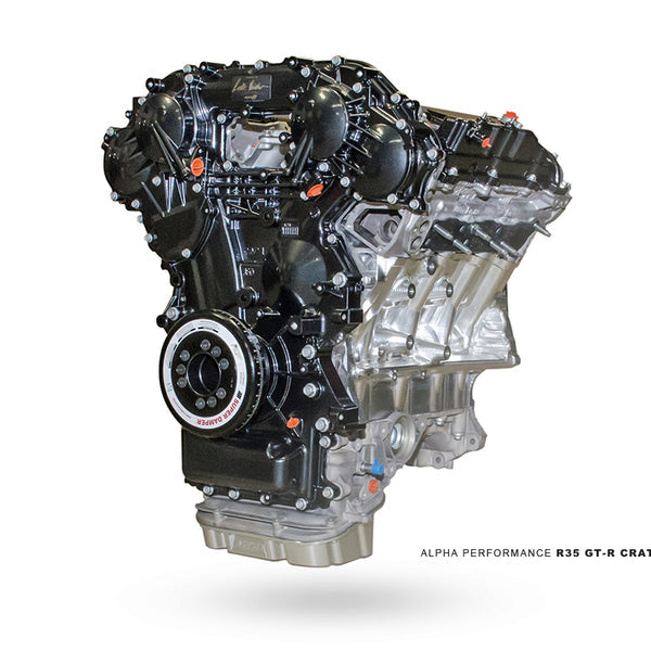 AMS Performance R35 GT-R CNC Billet VR38 Engine Block. Fully machined including ductile iron sleeves. Ready for Final Machining Finishing