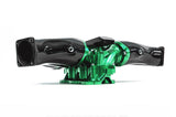 ALPHA GT-R Carbon Fiber / Billet Intake Manifold w/ Secondary Fuel Rail (12 Injector) Green