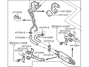 49790-CE310 Nissan Power Steering Cooler Illustration 1 of 1