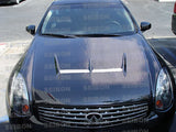 Seibon 03-07 Infiniti G35 Coupe JS Carbon Fiber Hood