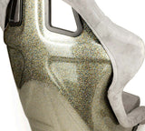NRG FRP Bucket Seat ULTRA Edition - Large (Grey Alcantara/Pearlized Back)