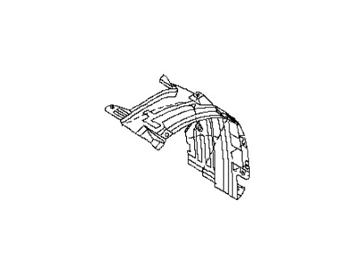 63842-CD000 Nissan Fender Liner Illustration 1 of 1
