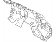67900-CD000 Nissan Dash Lower Insulator Illustration 1 of 1