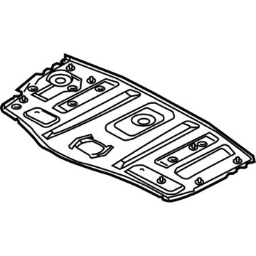 74514-CD030 Nissan Rear Floor Pan Illustration 1 of 1
