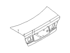 HDC00-CE420 Nissan Trunk Lid Illustration 1 of 1