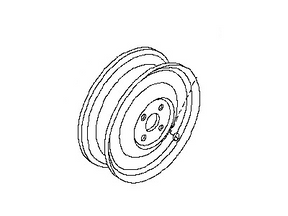 40300-CF47B Nissan Wheel Spare Illustration 1 of 1