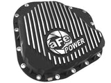 aFe POWER Pro Series Rear Diff Cover Black w/ Machined Fins Ford F-250/350 23-26 (Sterling 11.6)
