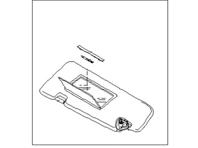 96401-EV11A Nissan Sun Visor Illustration 1 of 1