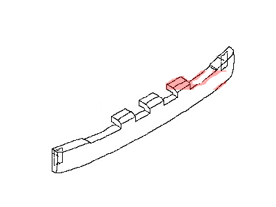 85090-CD000 Nissan Energy Absorber Illustration 1 of 1