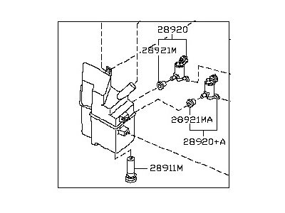 28910-CD000 Nissan Washer Reservoir Illustration 1 of 1