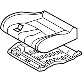 87350-CF48A Nissan Seat Cushion Illustration 1 of 1