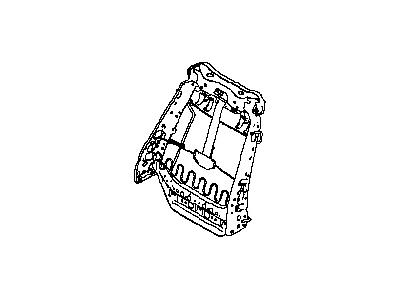 87651-CD071 Nissan Seat Back Frame Illustration 1 of 1