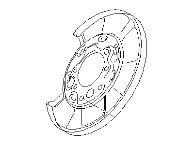 44020-EG010 Nissan Brake Backing Plate Illustration 1 of 1