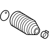 48204-5Y026 Nissan Inner Tie Rod Boot Illustration 1 of 1