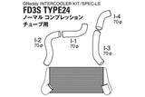 GReddy 93-96 Mazda RX-7 24 LS Spec Intercooler Kit for Factory Turbos