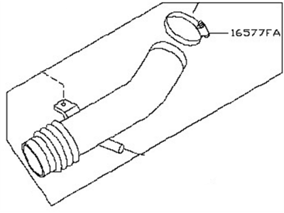 16576-EV11A Nissan Rear Duct Illustration 1 of 1