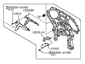 13500-AL615 Nissan Inner Timing Cover Illustration 1 of 1