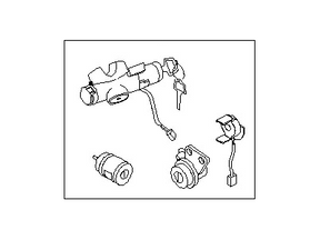 99810-CF41A Nissan Lock Assembly Illustration 1 of 1