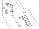 18002-AM81E Nissan Pedal Travel Sensor Illustration 1 of 1