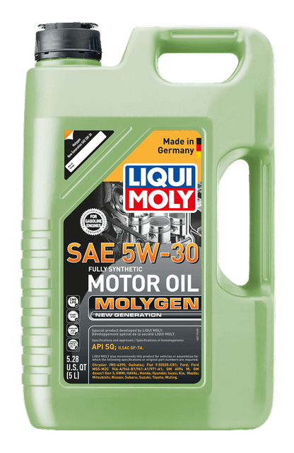 LIQUI MOLY Molygen New Generation SAE 5W-30, 5 L, SKU 20228
