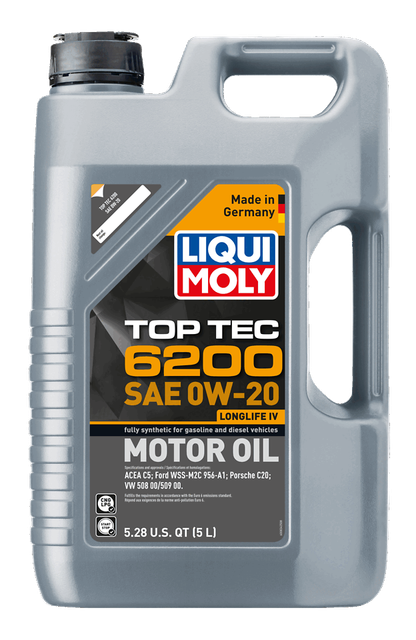 LIQUI MOLY Top Tec 6200 SAE 0W-20, 5 L, SKU 20238