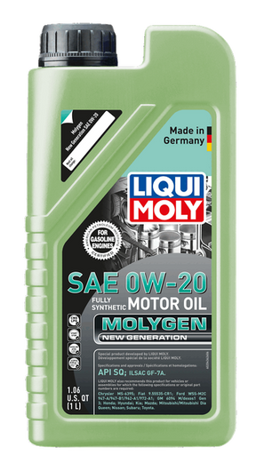 LIQUI MOLY Molygen New Generation SAE 0W-20, 1 L, SKU 20436
