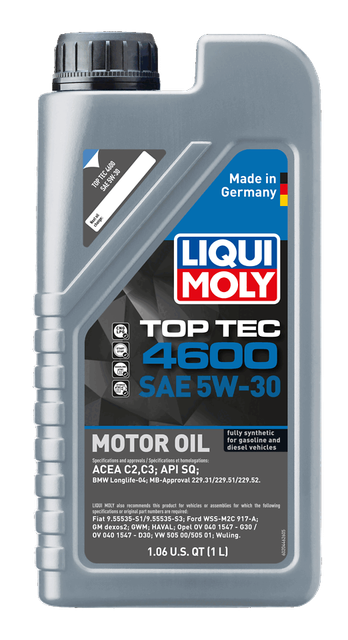 LIQUI MOLY Top Tec 4600 SAE 5W-30, 1 L, SKU 20446