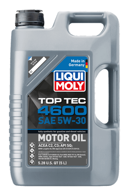 LIQUI MOLY Top Tec 4600 SAE 5W-30, 5 L, SKU 20448