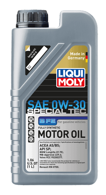 LIQUI MOLY Special Tec B FE SAE 0W-30, 1 L, SKU 22260