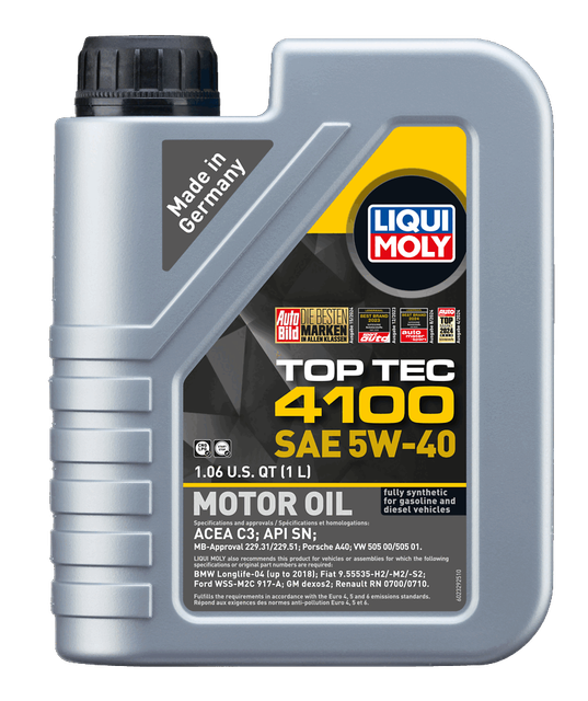 LIQUI MOLY Top Tec 4100 SAE 5W-40, 1 L, SKU 2329
