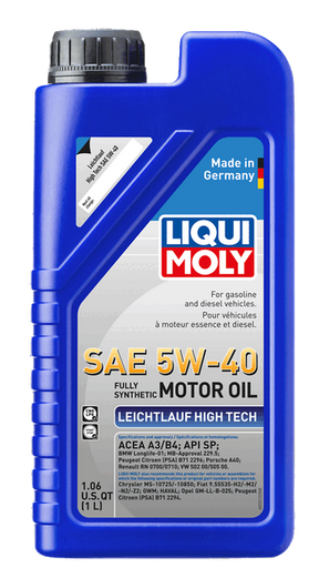 LIQUI MOLY Leichtlauf High Tech SAE 5W-40, 1 L, SKU 2331