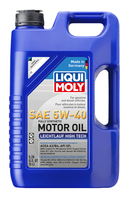 LIQUI MOLY Leichtlauf High Tech SAE 5W-40, 5 L, SKU 2332