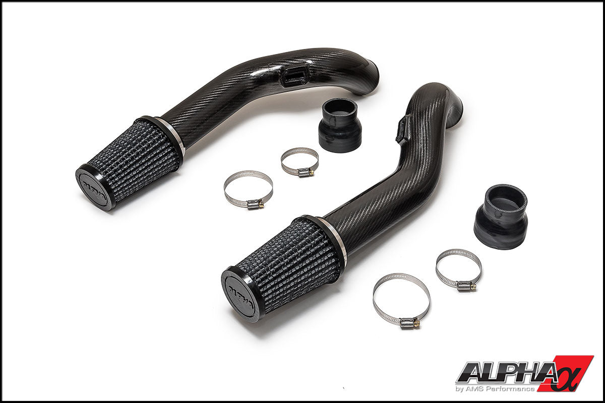 ALPHA GT-R Carbon Fiber Intake Pipes For Stock Manifold Turbos