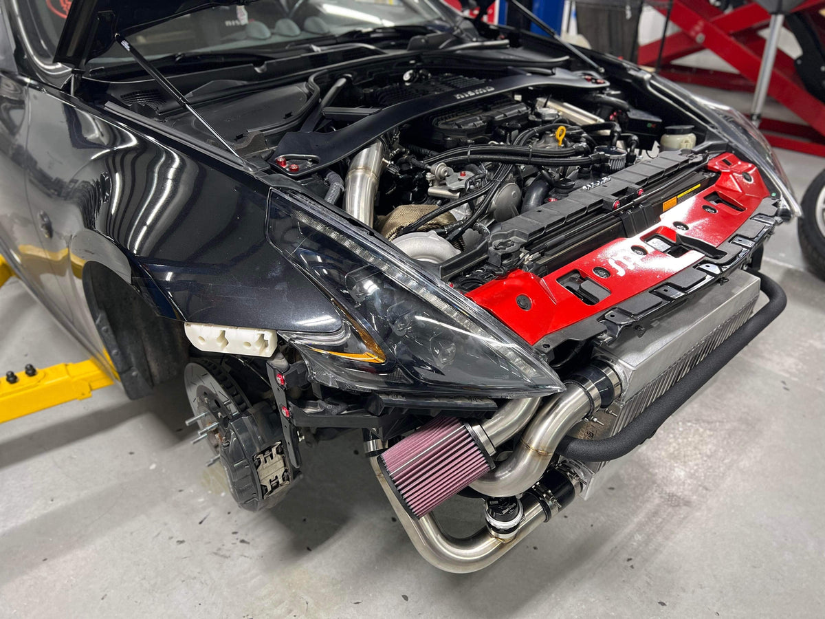 SOHO Motorsports VQ37VHR Top Mount Single Turbo Kit (Stage 1)