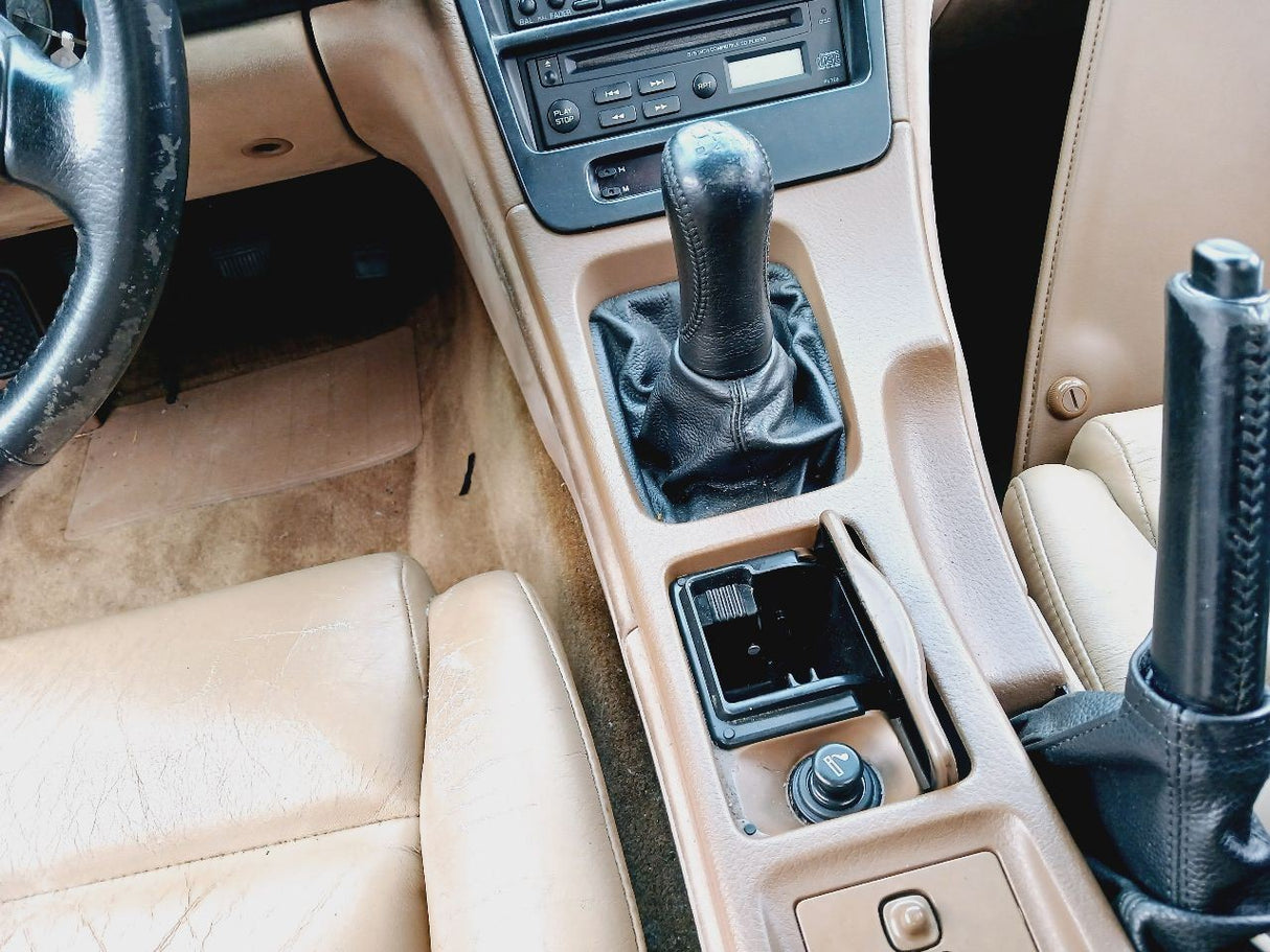 90-92 NISSAN 300ZX Manual Transmission Shifter Bezel Brown/C OEM 96931-30P02